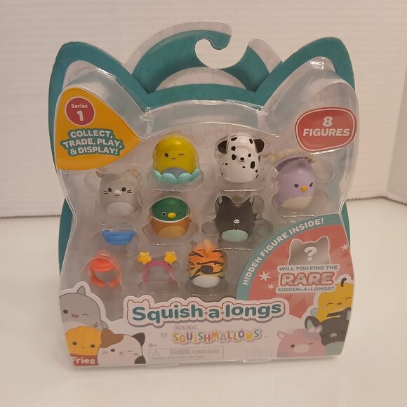 Squishmallows Squish-a-Longs Mini Squish 1 Inch Figures 8 Pack Series 1 - Picture 1 of 6